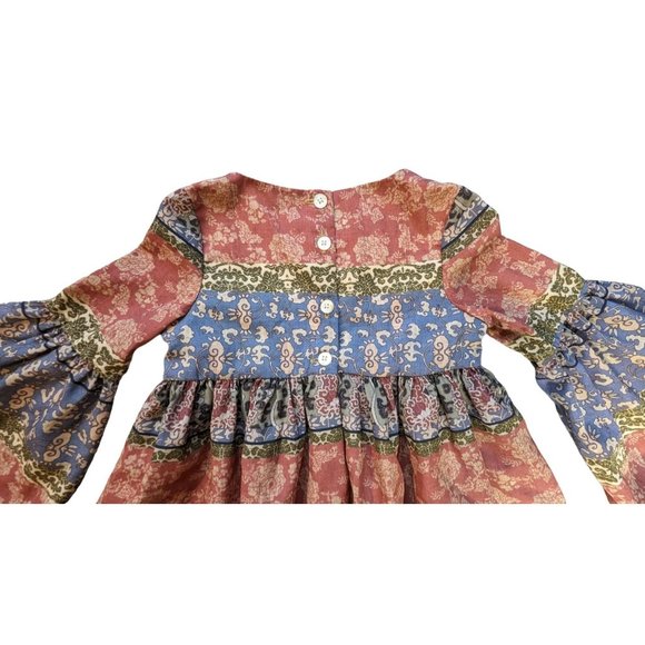 Pippa & Julie bell sleeve bohemian dress size Girls 4 - Picture 4 of 13